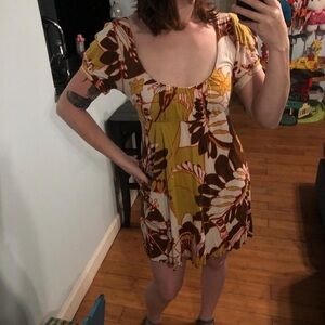 “Tramp” floral babydoll dress